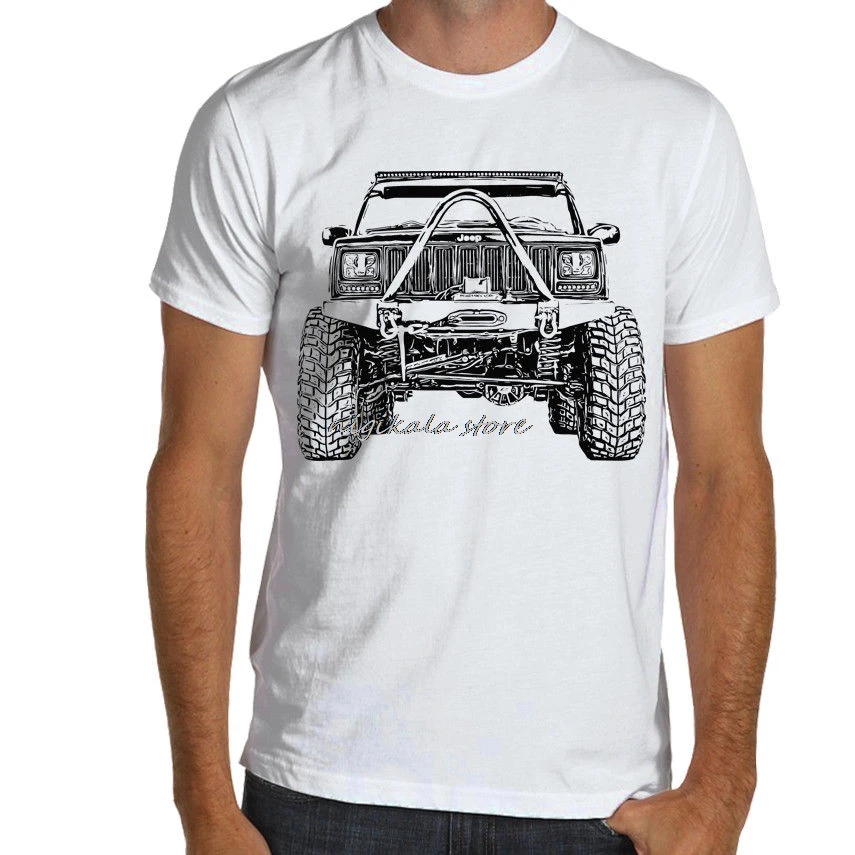 Летняя Стильная мужская футболка для внедорожников фанатов Cherokee XJ 2-е поколение