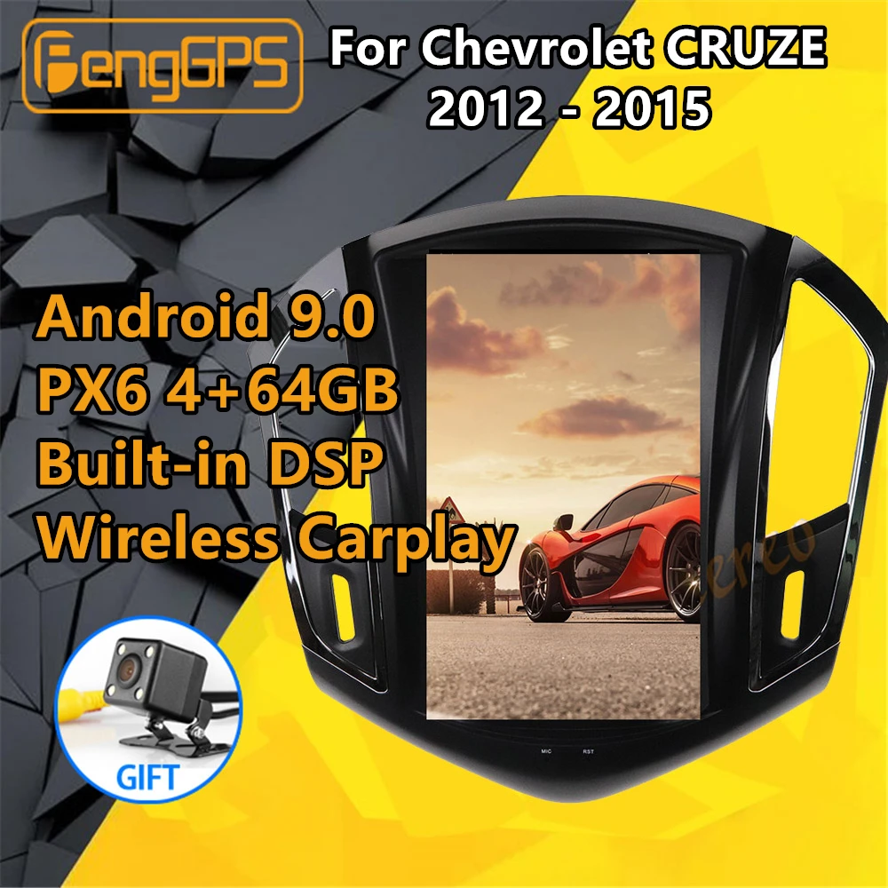 Для Chevrolet Cruze Android радио мультимедиа 2013 2014 2015 Tesla PX6 автомобильный стерео плеер GPS Navi