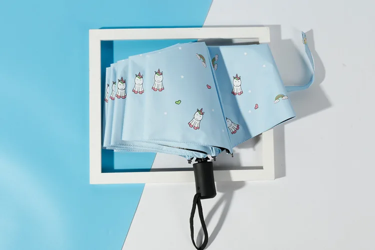 Animados Umbrella Chuva Mulheres uv Guarda-chuva Automático
