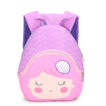 

Dropship Children Back Pack Mermaid Brand Design Girl Boys Backpack Mulit Kids School Bags Bookbag Cartoon Bag Super Light 2020