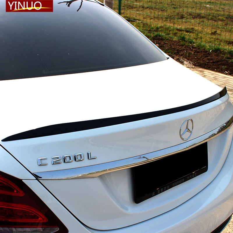 Для Mercedes Benz W205 спойлер 4 двери AMG стиль C180 C200 C250 C260 ABS Пластик хвост крыла Unpaint и лак