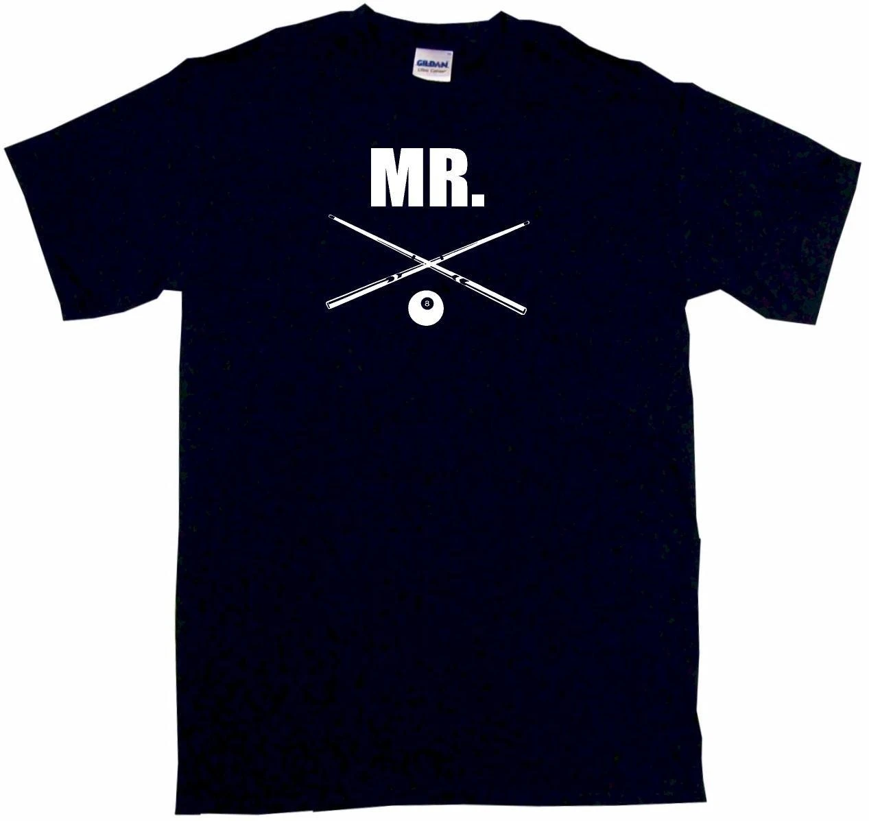 Mr Crossed Billiard Sticks 8 Ball Mens Tee Shirt Pick Size Color Small-6XL |