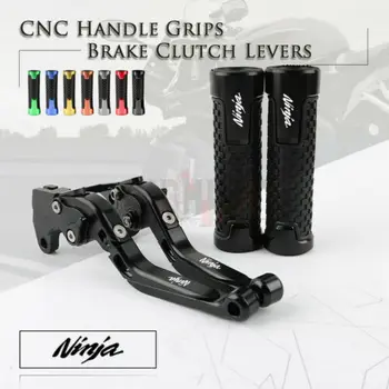 

CNC Aluminum Adjustable Brake Clutch Levers Handlebar Grip Handle Hand Grips For KAWASAKI NINJA ZX-9R 00-03 10R 04-05