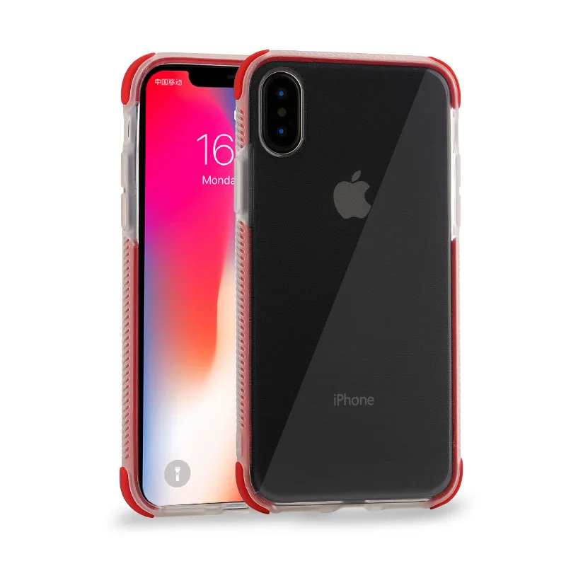 Ударопрочный тонкий мягкий прозрачный чехол из ТПУ для телефона Apple iPhone X XR XS Max 8 7 6