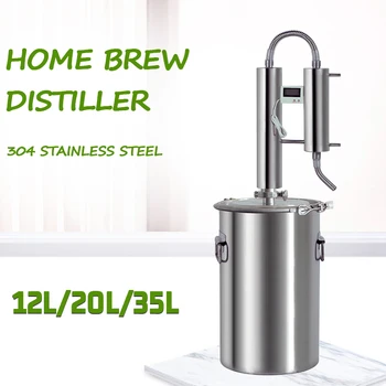 

12L/20L/35L 304 Stainless steel Double tower moonshine Distiller Home brewing Alcohol Mashine Liquor Brewing Brandy accessories