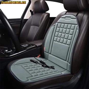

ZHOUSHENGLEE 12V Heated car seat cover for Ssangyong all model Actyon Kyron Tivolan Rexton korando winter cushions car seats