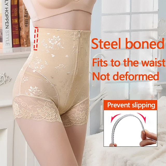 Black Beige Women Shaping Belly Control With Butt Lifter Corrective Body Shaper Lace Shapewear 3