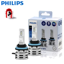 Philips Ultinon Essential G2 LED H8 H11 H16 żarówka do przedniego reflektora samochodowa lampa przeciwmgielna motocyklowa lampa przeciwmgielna 12V i 24V kompatybilność 24W