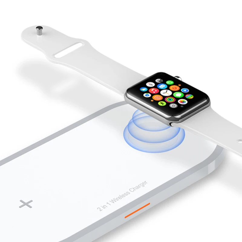 Goldfox 10 Вт Быстрое Qi зарядное устройство беспроводной зарядный коврик для Apple watch 2 3 4 зарядное устройство Pad для iphone 8 Plus X XS samsung Быстрое зарядное устройство