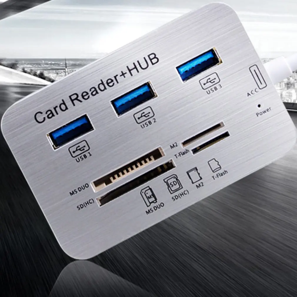 Usb-хаб 3,0 Мульти USB 3,0 концентратор кард-ридер Универсальный 3 Порты и разъёмы usb-хаб 4 Порты и разъёмы высокое Скорость внешние устройства чтения карт памяти