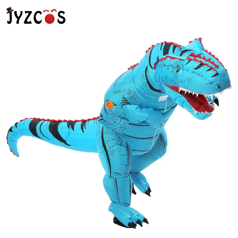 JYZCOS Детский Взрослый надувной костюм динозавр мультфильм нарядное платье T Rex