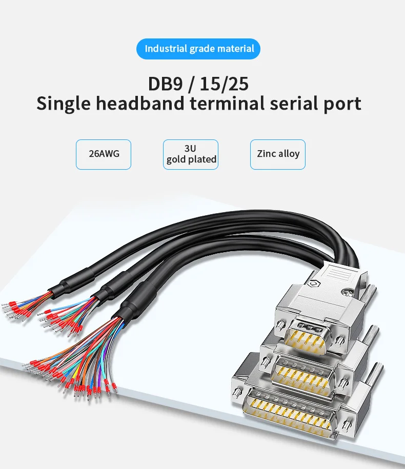 rs232 d-sub 9 pin 15 25 37 pin