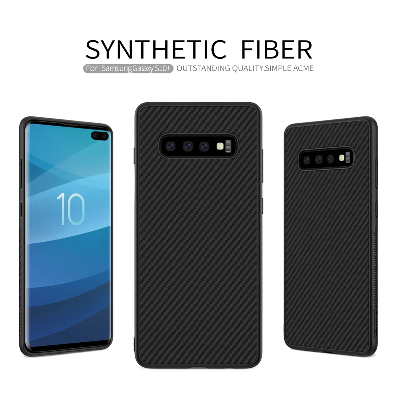 Чехлы с 3D текстурой для Samsung Galaxy S10 Plus S10e чехол накладка Nillkin Жесткий Чехол из