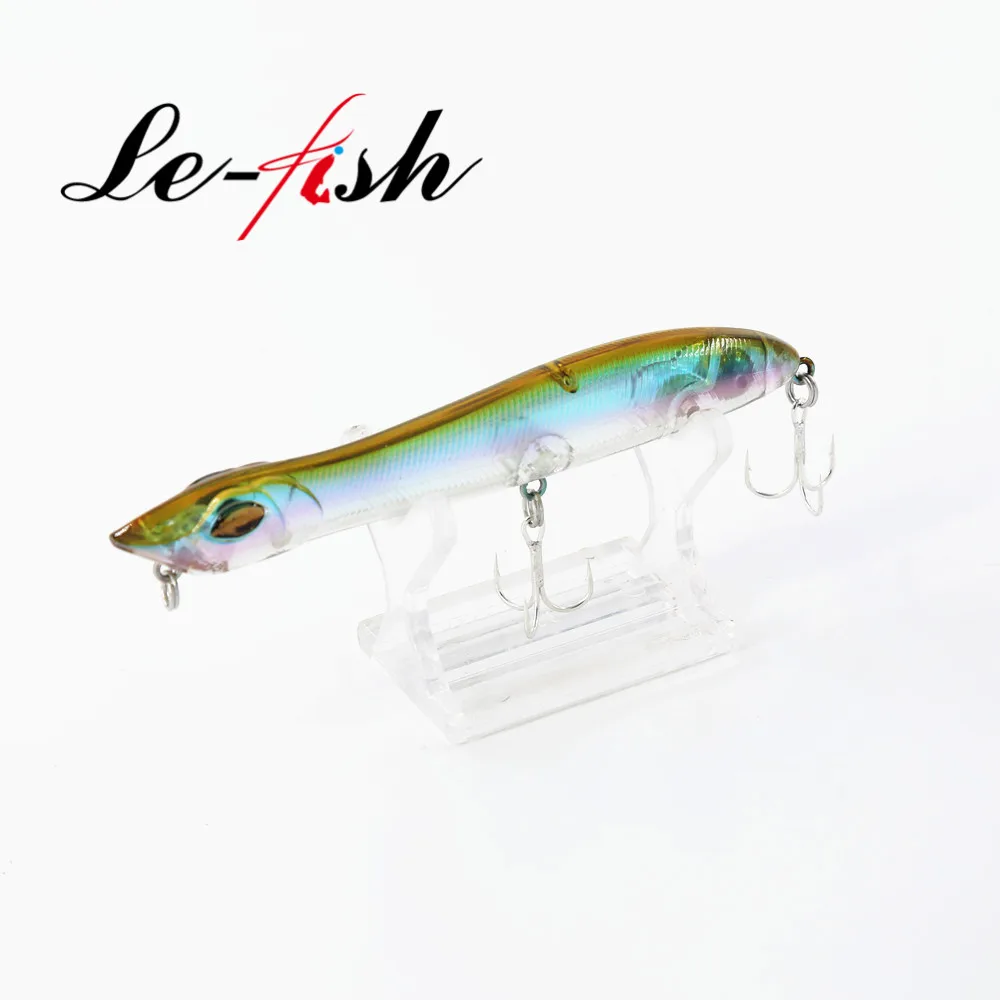 

Le fish New Fishing Lure Baits surface 105mm 10g top water popper snake head wobbler