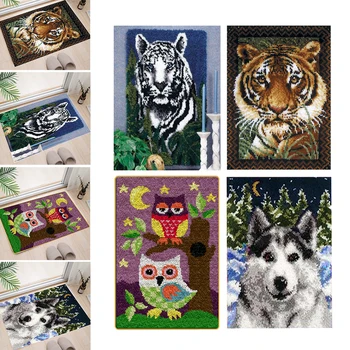 

Animal Patterns Latch Hook Rug Kit - Rug Making - Everything included