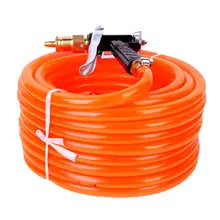 Садовый шланг высокого давления гибкий моющий шланг ПВХ водяной пистолет полив цветы медное сопло автомойка водяной пистолет