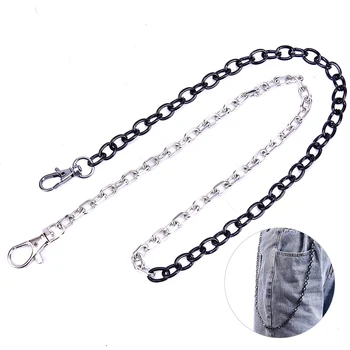 

1PCS Punk HipHop Trendy Chain Belt Simple Long Metal Waist Chain Leash Hot Male Women Jean Pants Clothing Accessories Jewelry