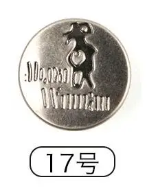 Заклепки для джинсовой одежды и пуговицы бронзового металла на кожаной застежке Джинсы Кнопки Комбинезоны пуговицы одежда для шитья Ремесло Т3 - Цвет: color 17