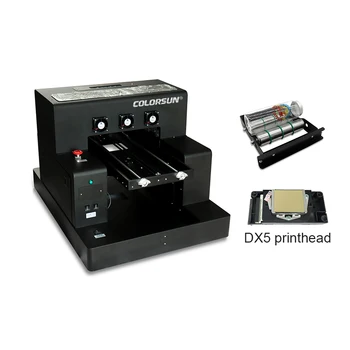 

Automatic 8 color A3 UV printer 28*50cm Cylinder UV flatbed printer for Phone Case Metal/Wooden/PVC UV Printer R2000 uv printer