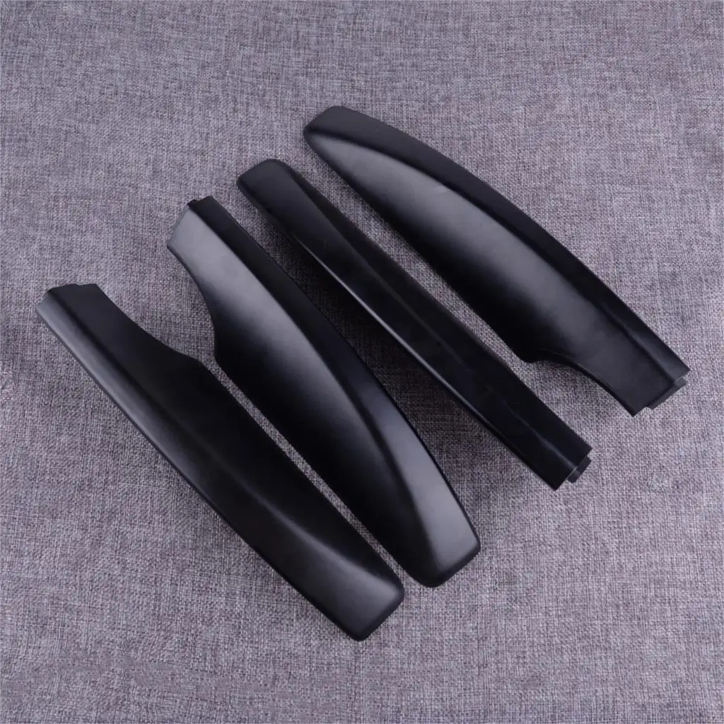 

DWCX 4pcs Plastic Roof Rails Rack End Cover Cap Shell Black Fit for Suzuki SX4 Hatchback 2007 2008 2009 2010 2011 2012