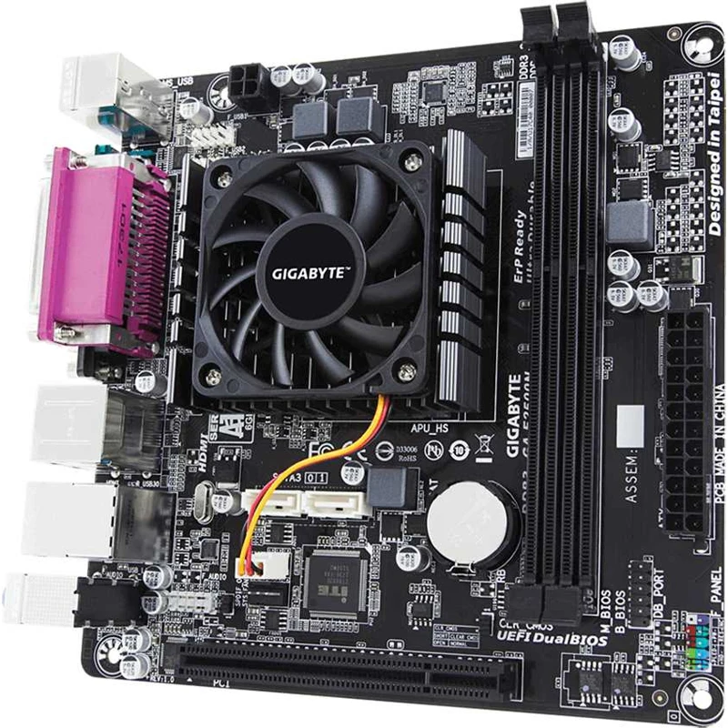 Материнская плата Gigabyte GA-E2500N 2xDDR3 mini-ITX AC'97 8ch(7,1) GbLAN+ VGA+ HDMI