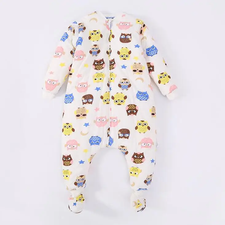 YYY003B baby rompers Long sleeve sleep sack Onesies newborn baby Sleeping BagNewborn Infant winter Split leg warm - Цвет: YYY003B