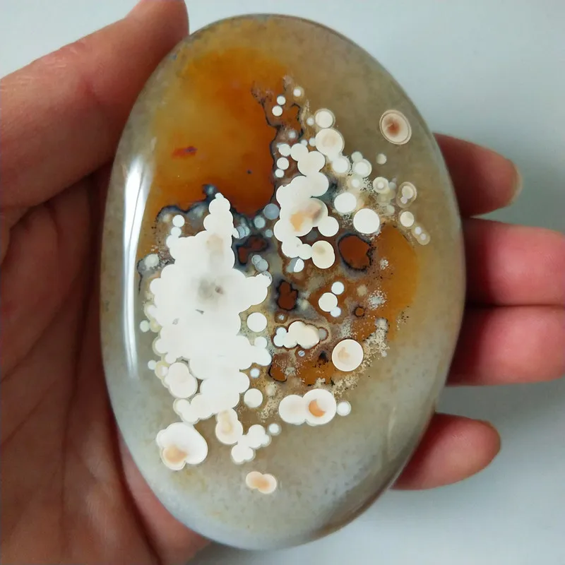 Агатовый цветок естественного цвета агатовый пальмовые камни маленькие игровые