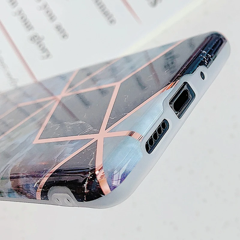 ETUI huawei P30 Lite чехол геометрический мраморный чехол для телефона na для huawei P20 Lite P 20 P30 Pro p 30 lite Fundas Мягкий силиконовый чехол