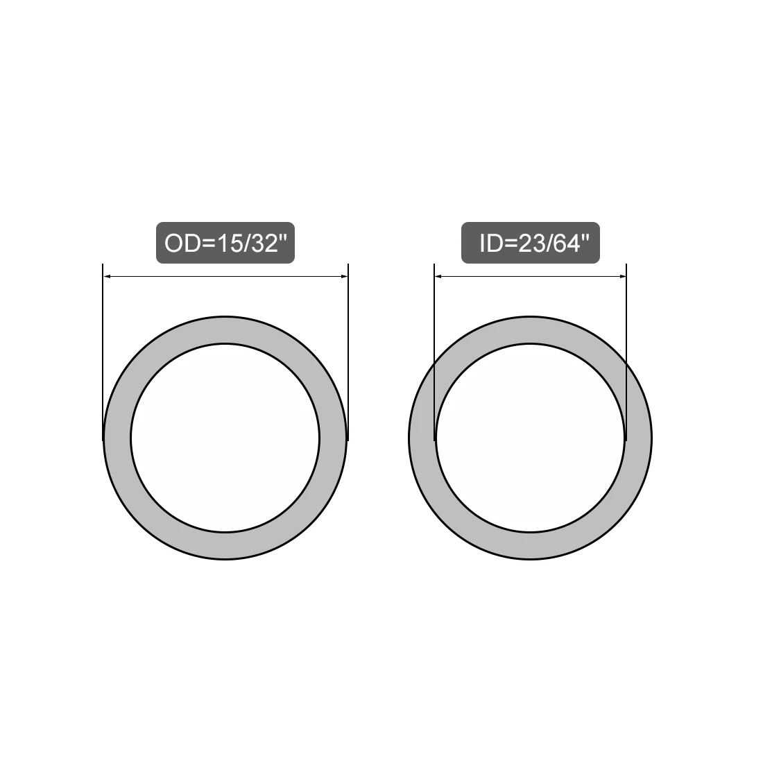 Uxcell PE пластиковые трубки 23/64 дюймов ID x 15/32 дюймов OD 13,1 футов Длина Белый для пневматических инструментов и механических газовых трубопроводов
