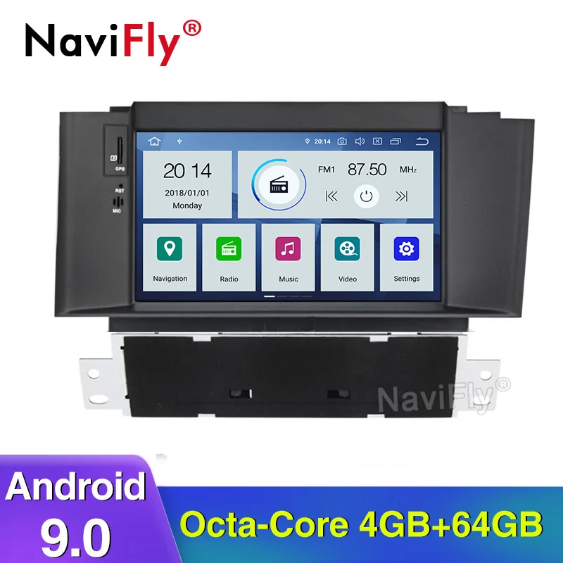 NaviFly PX30 2 Гб PX5 4 ГБ Android 9,0 Автомобиль Радио DVD gps для Citroen C4 C4L DS4 2011 2012 2013 Автоматическая навигация