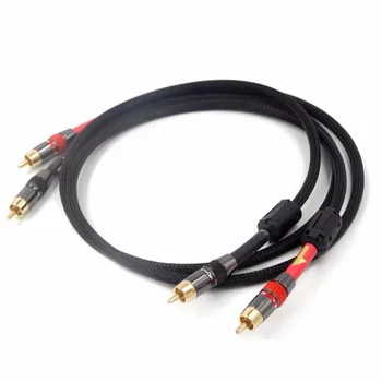 

Pair HIFI RCA Cable High-Performance Premium Hi-Fi Audio 2RCA to 2RCA Interconnect Cable for Amplifier CD Player Speaker