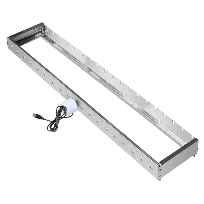 

100CM Not limited to roasting needles Automatically flipping the shelf Adjusting the width Barbecue Grill Rolling skewers tools