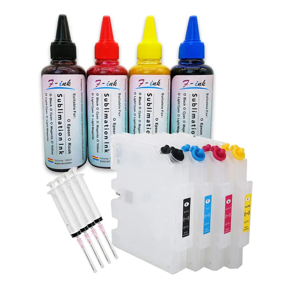 

F-INK SG400 Sublimation Ink Refill Kits Compatible for Sublijet Sawgrass Virtuoso SG400 and SG800 Printer