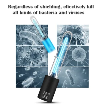 

Rechargeable Ultraviolet UV Sterilizer Light Tube Bulb Disinfection Bactericidal Lamp Ozone Sterilizer Mites Lights