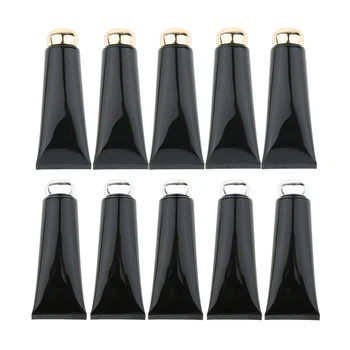 

5pcs Soft Plastic Refillable Empty Tube Cream Lotion Facial Cleanser Bottles Lip Gloss Balm Cosmetic DIY Makeup Containers