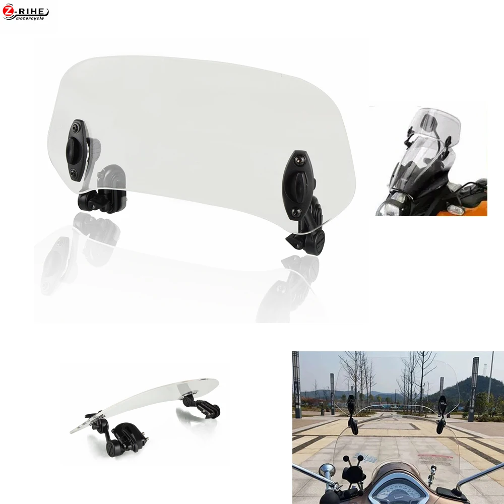 

Universal Motorcycle parts Windshield Modified Windscreen Adjusting Heightening double bracket for YAMAHA FZR1000 FZR 1000 1994