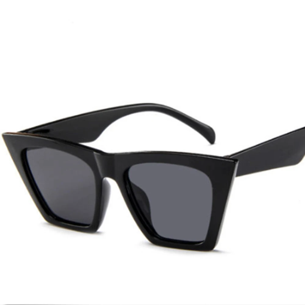 Винтажные очки женские кошачий глаз Роскошные брендовые дизайнерские солнцезащитные очки ретро маленькие красные женские черные очки