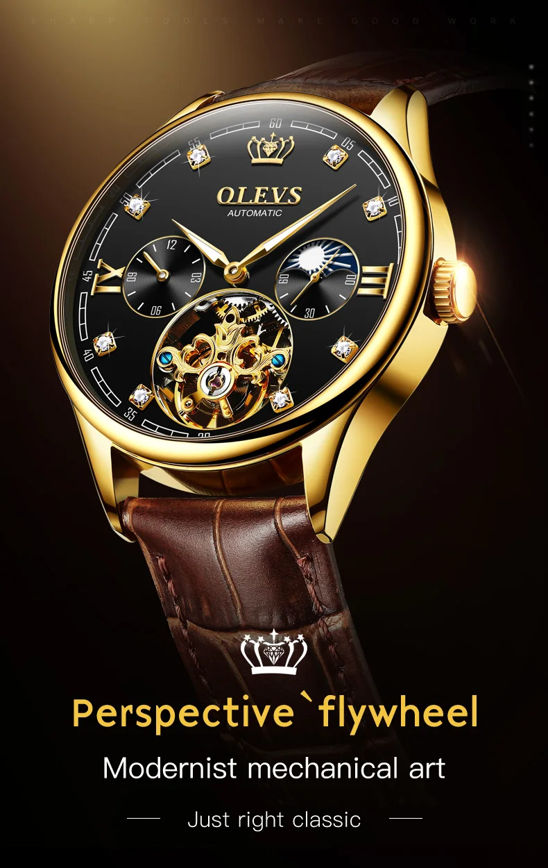 OLEVS 3601 Men’s Quartz Watch description image