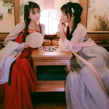 Новая Китайская традиционная одежда костюм Тан для женщин Китайский древний народный танцевальный костюм для выступлений элегантный повседневный Hanfu DQL1687