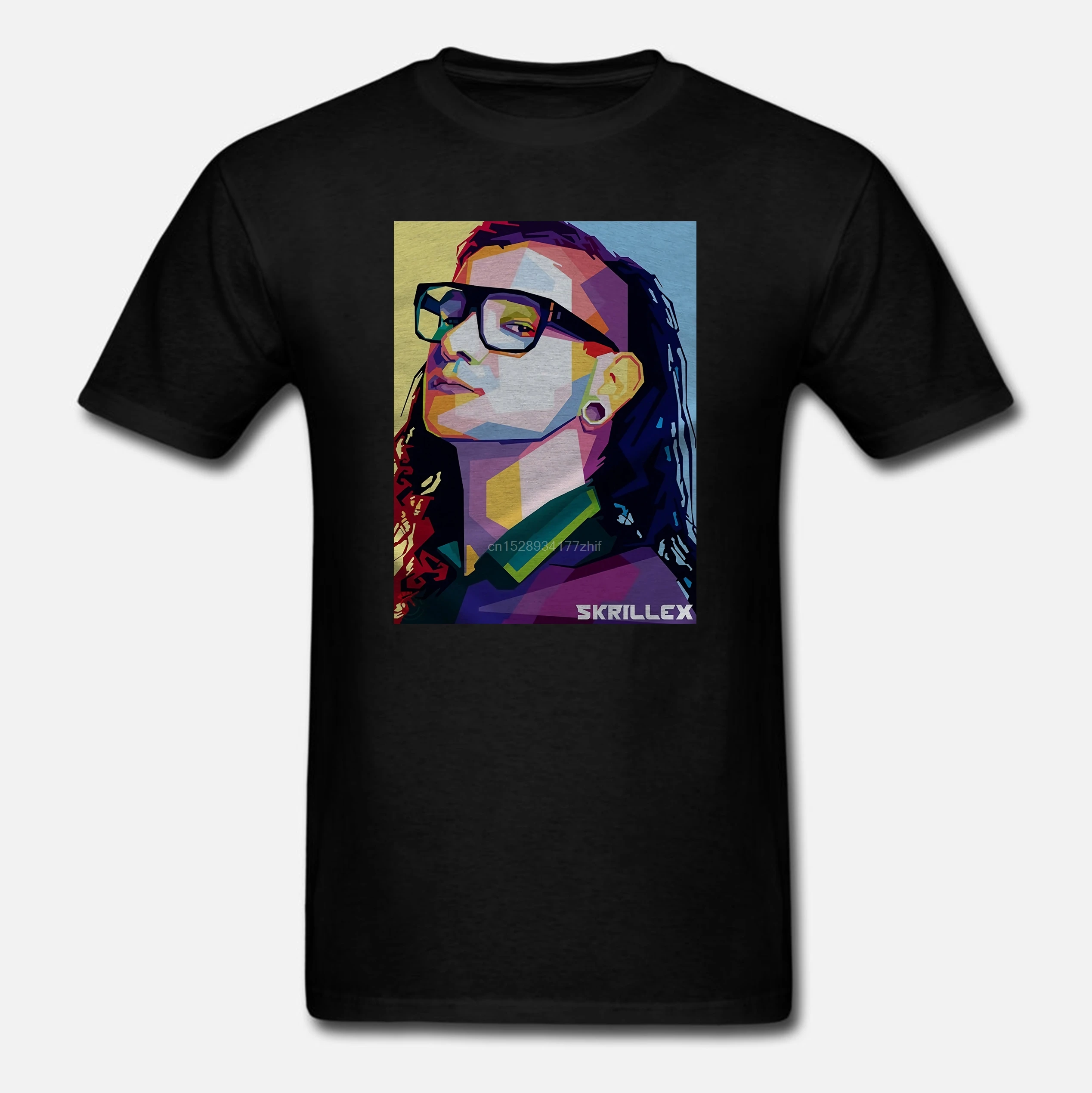 Мужская футболка Skrillex рок-группа в стиле хип-хоп Повседневная брендовая одежда