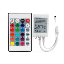 DC12V 24/44 Key One/Two Outpout IR Remote Controller With Controller Box For SMD 5050 3528 RGB LED Flexible Strip Lights