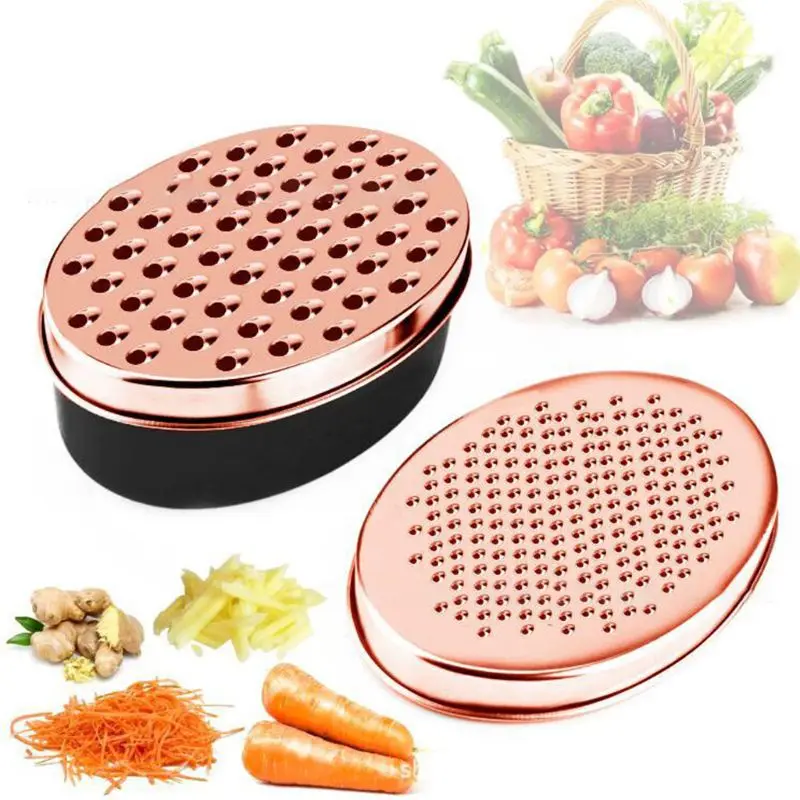 

Multifunction Stainless Steel Blade Cheese Graters Shredder for Cheese Vegetables with Plastic Store Container Household Kitchen
