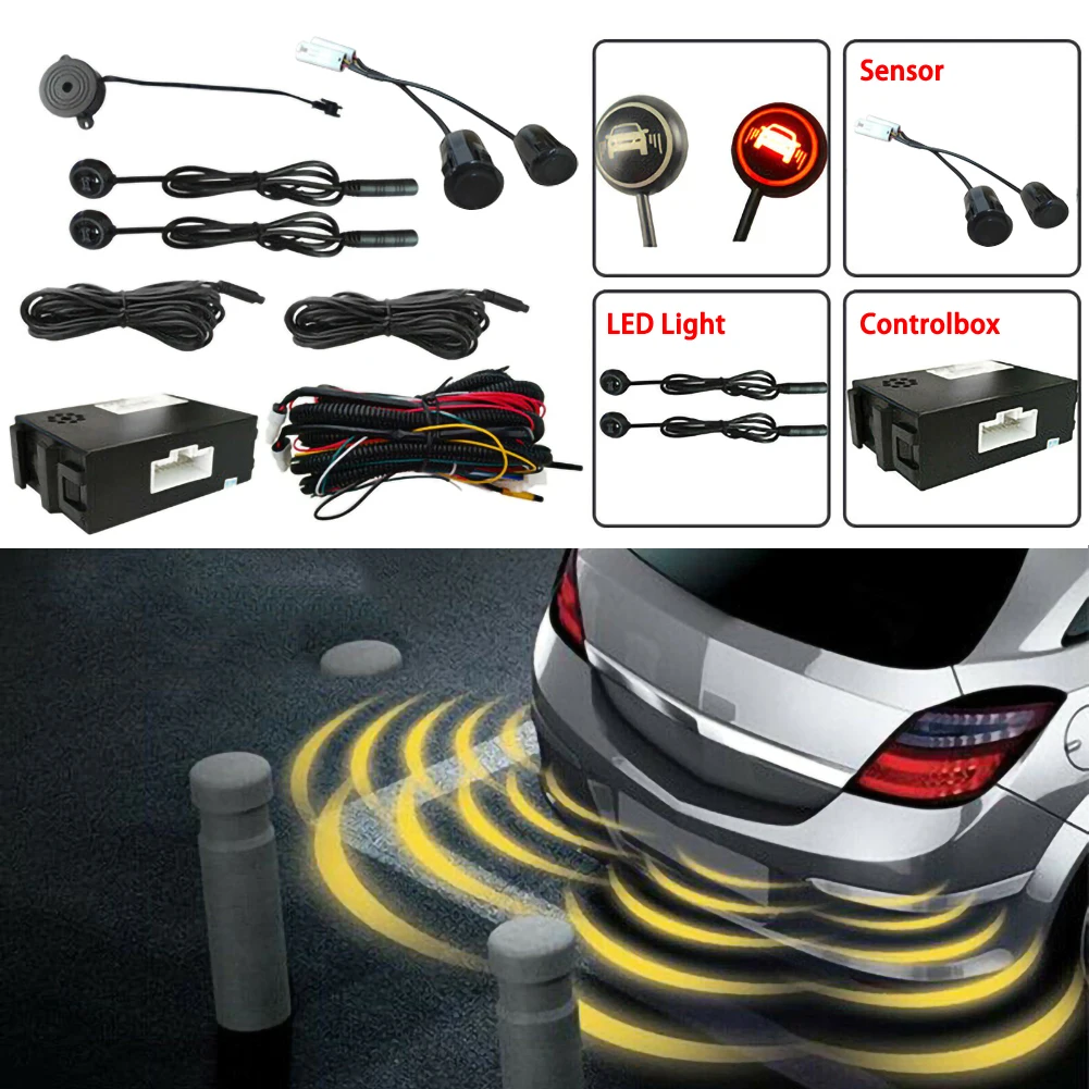 Car Blind Spot Monitoring System Ultrasonic Sensor Distance Assist Lane Changing Tool Blind Spot Mirror Radar Detection System ► Photo 1/6