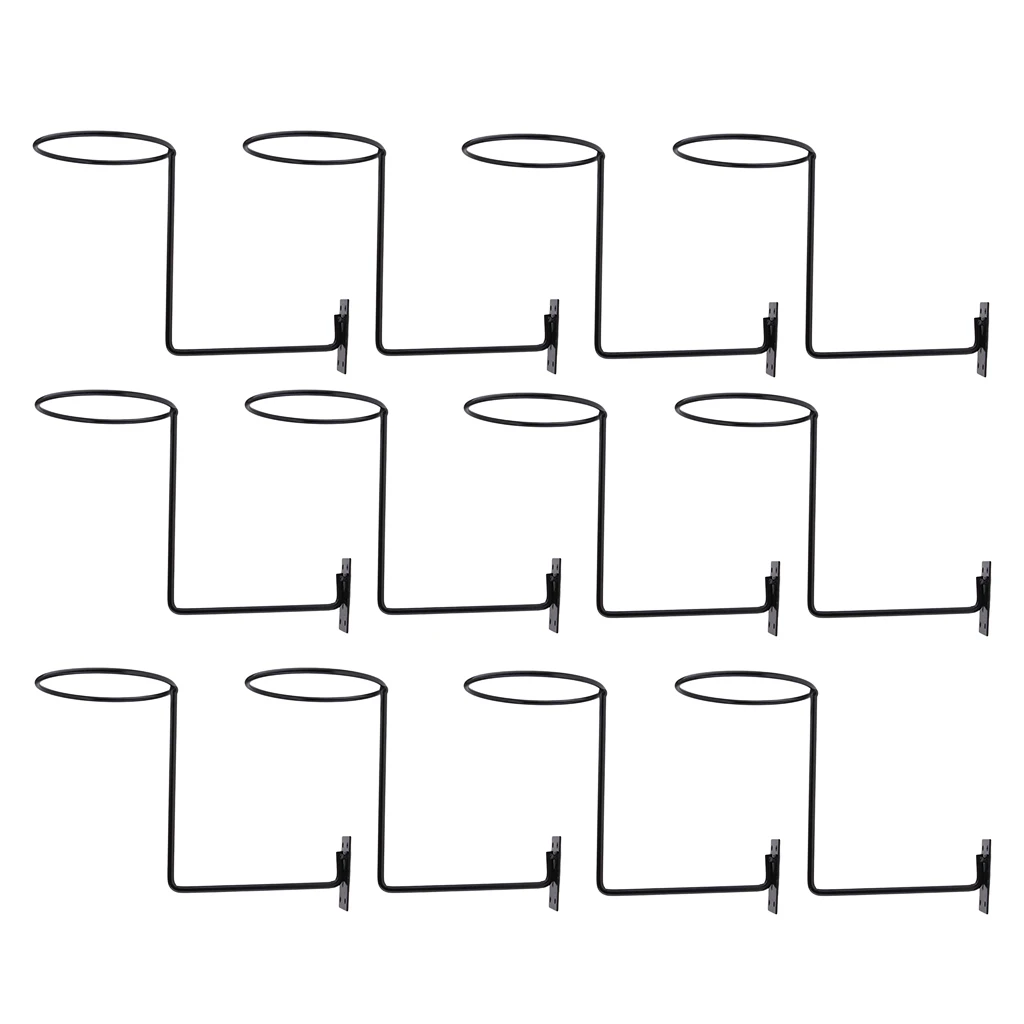 12x Motorcycle Accessories Helmet Holder Hanger Rack Jacket Hook Gifts Black