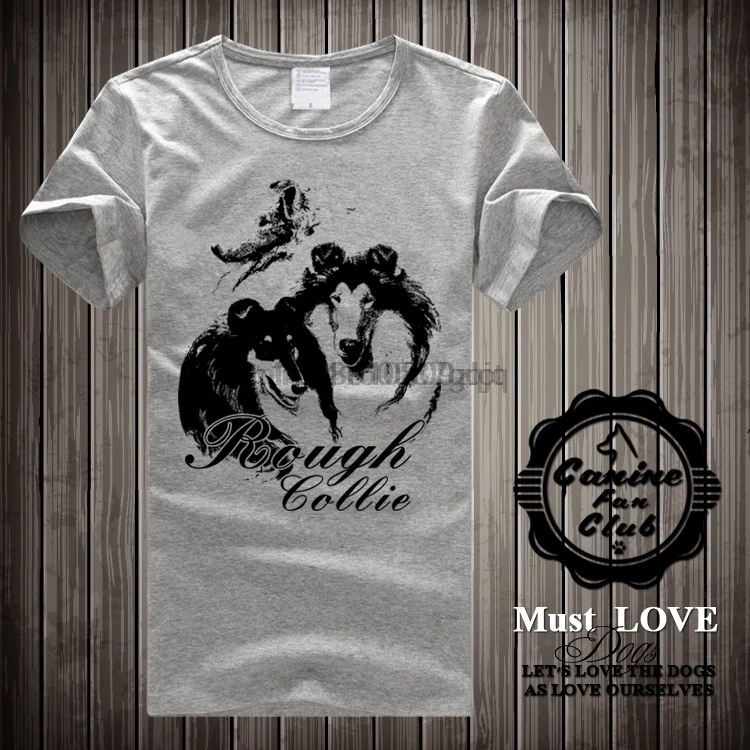 Best Rough Collie Dog Puppy T-shirt for Men Women Children Man Woman Child(1) Print Casual Cotton Short O-neck Regular | Мужская одежда