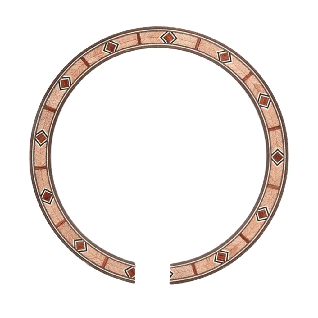 Tooyful B-55 Acoustic Guitar Soundhole Rosette Inlay Decoration Parts Coffee