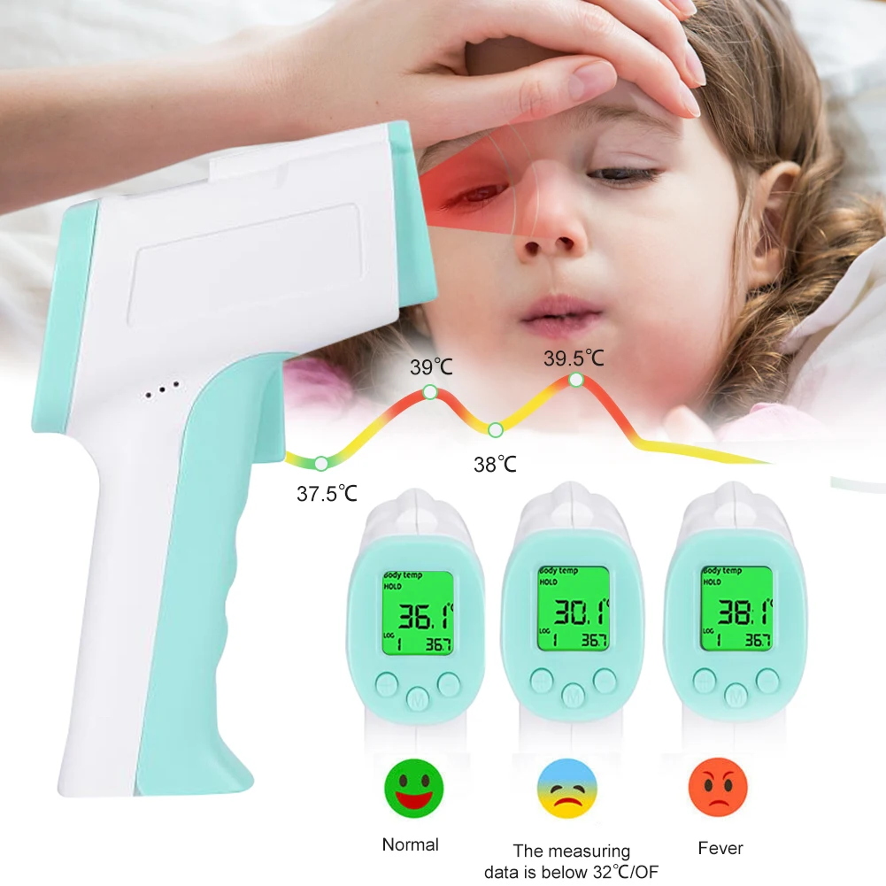 

Forehead Thermometer Non Contact Infrared Thermometer Body Temperature Fever Digital Measure Tool for Baby Children Adult
