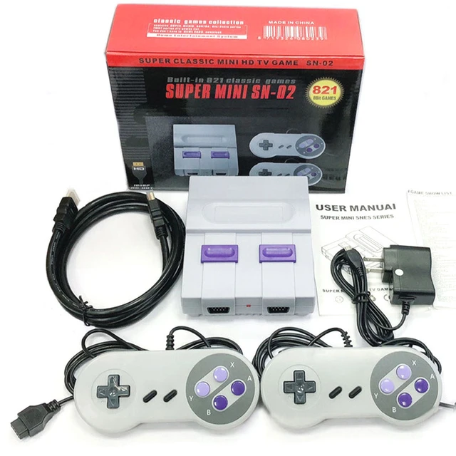 Dropshipping Output Super FOR SNES Retro Classic Video Game Console  Built-in 21 Games Can Save The Games - AliExpress