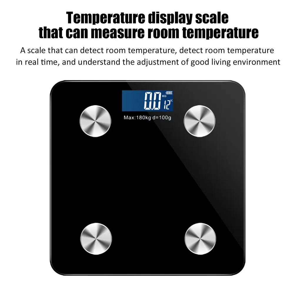 Цифровые электронные весы с подсветкой для тела и жира в ванной 180 кг весы вес состав тела монитор Анализатор тела