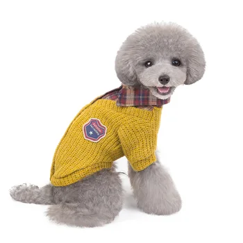 

Pet Dog Clothes Clothing Autumn Winter New Teddy Bear Puppies Dog Sweater Coat Clothes for Doggies AT173